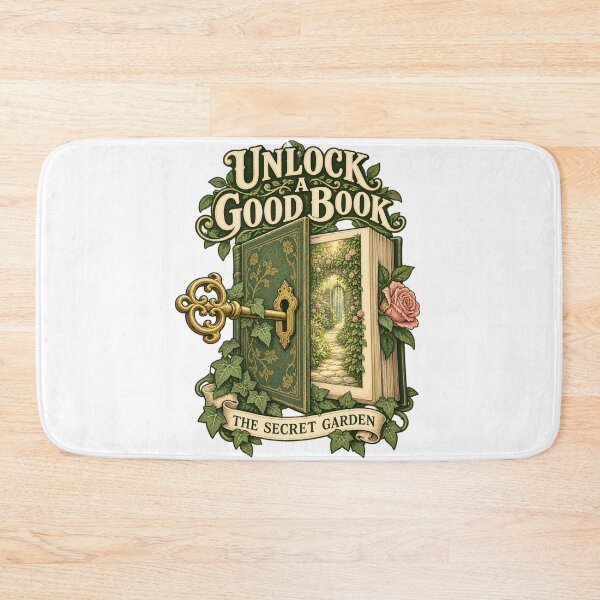 Item preview, The Secret Garden – Unlock a Good Book designed and sold by Fenay Designs.