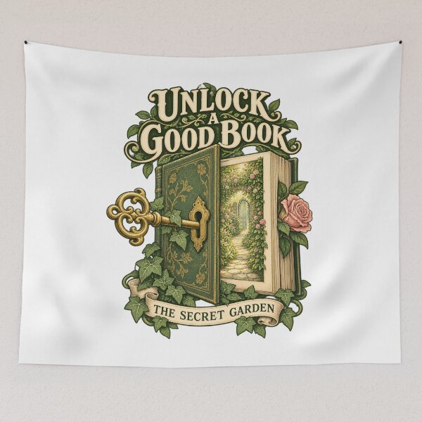 Item preview, The Secret Garden – Unlock a Good Book designed and sold by Fenay Designs.