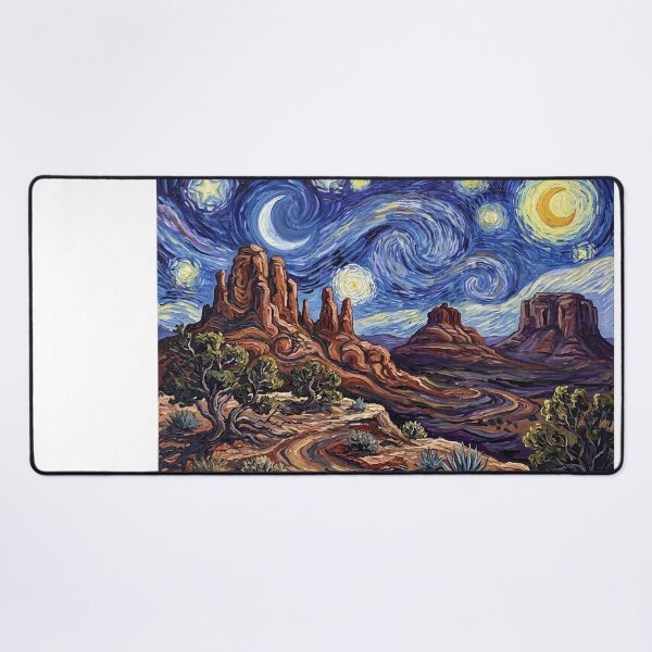 Item preview, Sedona Starry Night Red Rocks designed and sold by Bad-Decisions-Designs.