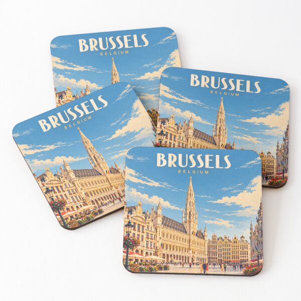 Item preview, Brussels Vintage Belgian City Art designed and sold by MichaeIRellov.