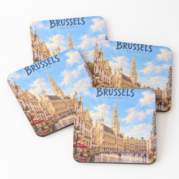 Item preview, Brussels Painterly Belgian City Impression designed and sold by MichaeIRellov.