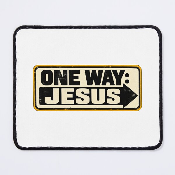 Item preview, One Way Jesus – Vintage One Way Street Sign Christian Design designed and sold by Ever-and-Amen.
