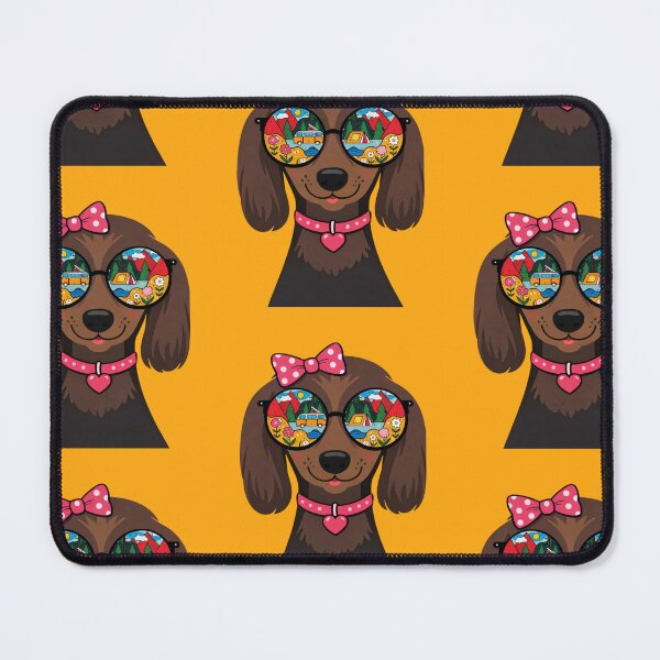 Item preview, Cute Brown Dog with Travel Sunglasses – Adventure Dog Lover Art designed and sold by anemiche.