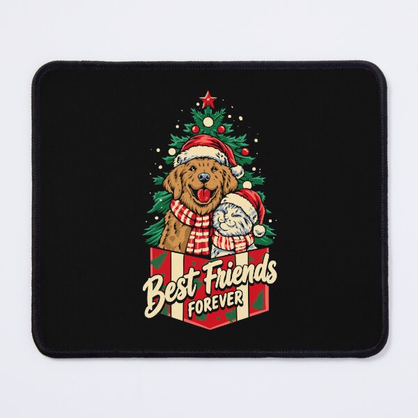 Item preview, Best Friends Forever Christmas – Cute Dog Santa Holiday Gift designed and sold by phsycartwork.