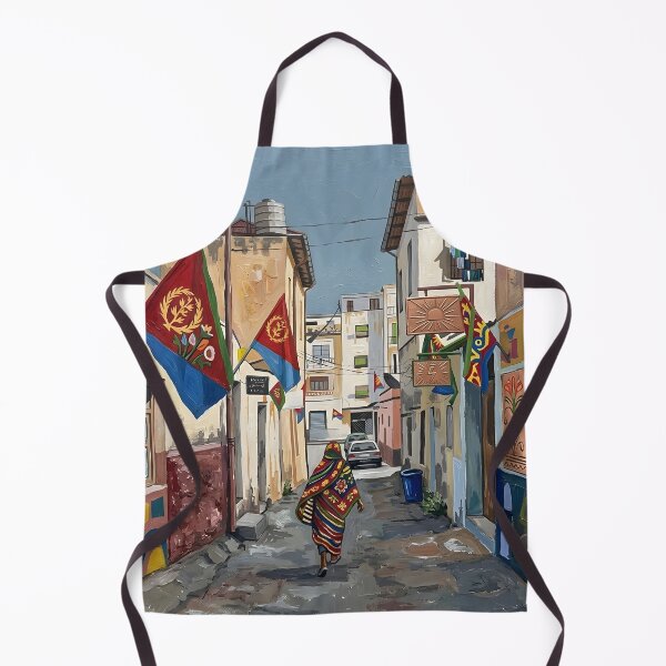 Artikelvorschau, Aquarelldruck „Asmara, Eritrea“ – Afrikanische Stadtlandschaft als Wandbild entworfen und verkauft von POSTERIOCREW.
