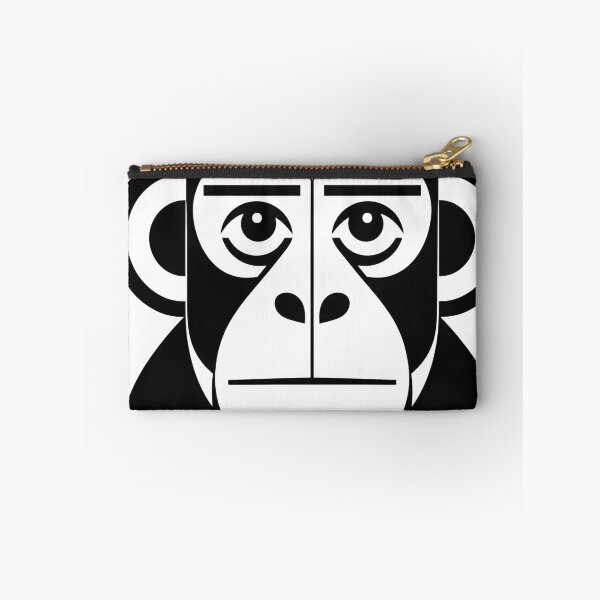 Item preview, Geometric MONKEY Face – Bold Symmetrical Animal Line Art designed and sold by infinitearte.