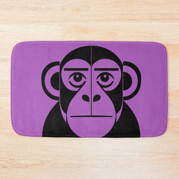 Item preview, Geometric MONKEY Face – Bold Symmetrical Animal Line Art designed and sold by infinitearte.