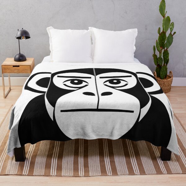 Item preview, Geometric MONKEY Face – Bold Symmetrical Animal Line Art designed and sold by infinitearte.