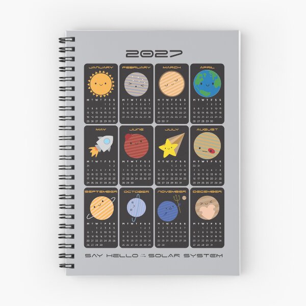 Item preview, Say Hello to the Solar System 2027 Calendar  designed and sold by marcelinesmith.