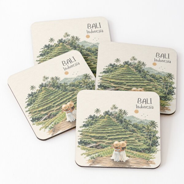 Item preview, Bali rice fields designed and sold by IslandWild Co.