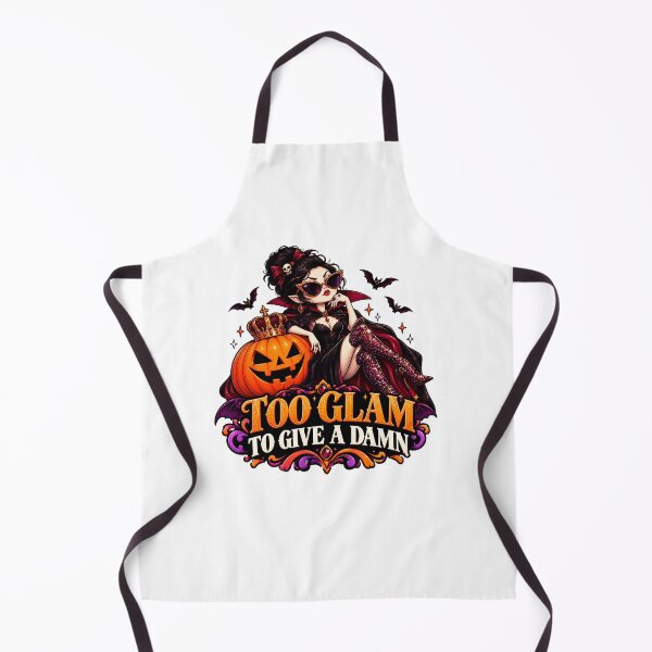 Item preview, Funny Halloween Vampire Glam Pumpkin – Too Glam to Give a Damn designed and sold by Pixanova.