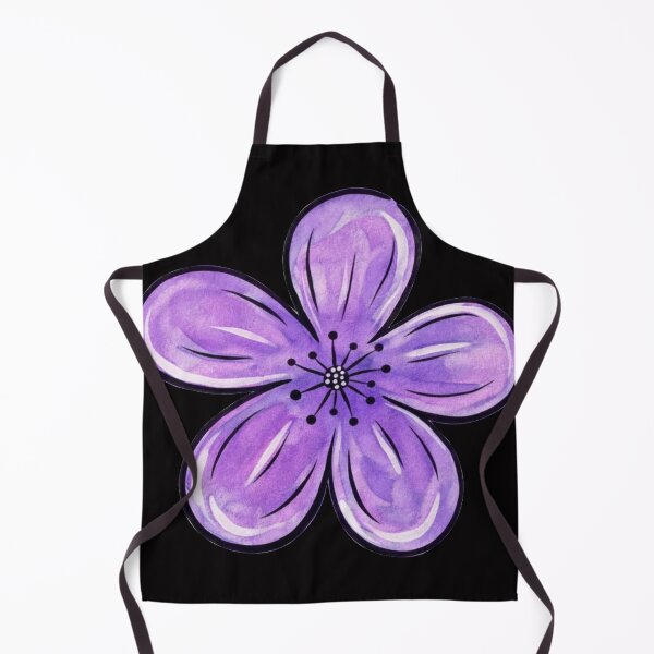 Item preview, Watercolor Purple Five Petal Flower    designed and sold by DesignByUmza.