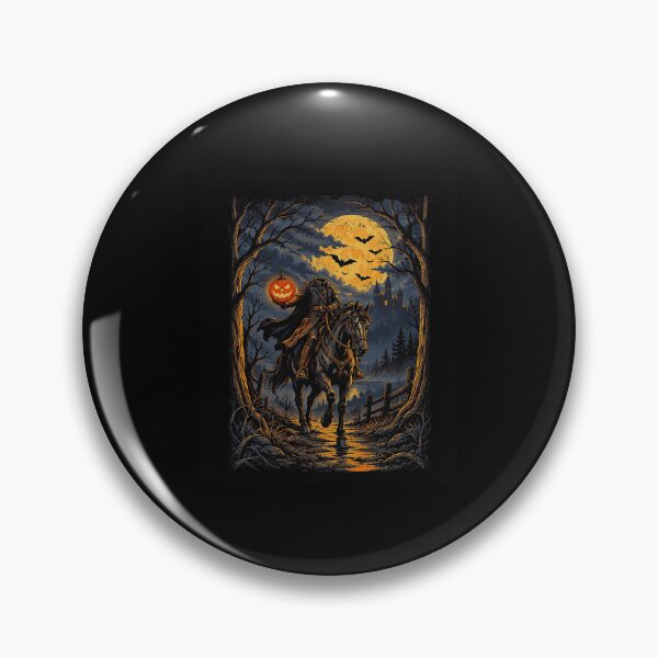 Item preview, Headless Horseman Halloween Moonlit Pumpkin Gothic Fantasy designed and sold by OddPopARt.