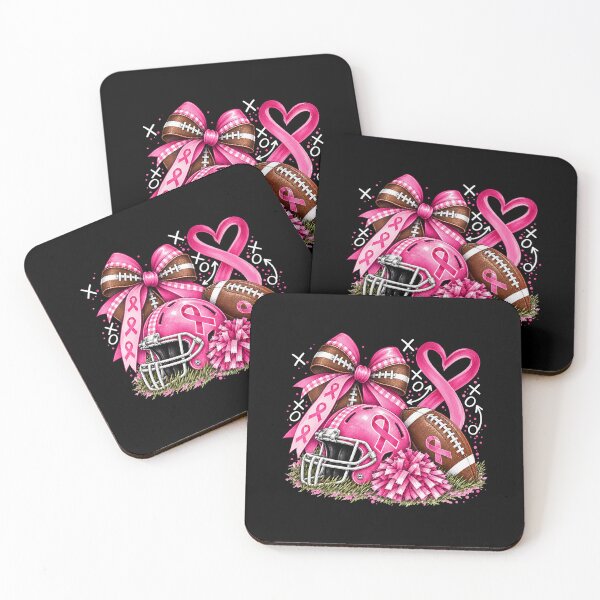 Item preview, Pink Football Breast Cancer Awareness Support Ribbon designed and sold by OddPopARt.