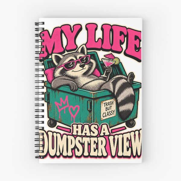 Item preview, My Life Has a Dumpster View - Funny Raccoon designed and sold by about-that.