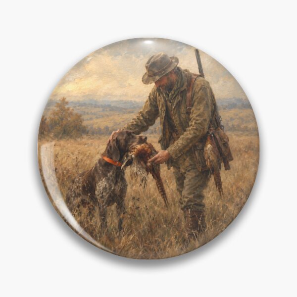 Item preview, A Successful Pheasant Hunt with a GSP designed and sold by TammyHunterArt.