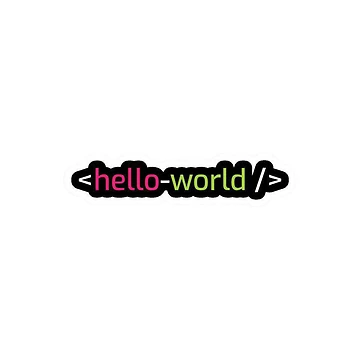 Artwork thumbnail, hello world – Coding, Programming & Developer Design by CodeRoboShop