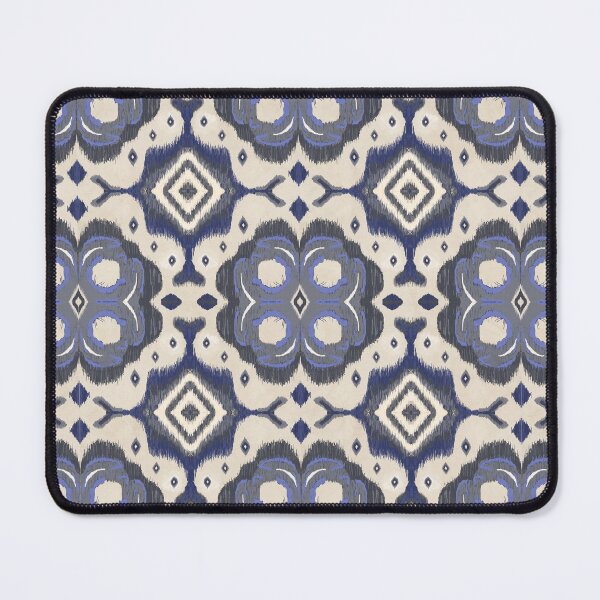 Item preview, Ornate Indigo Tribal Ikat Seamless Pattern for Fabric Textile Print, Wallpaper and Home Decor designed and sold by Jeffrey-Jeffrey.