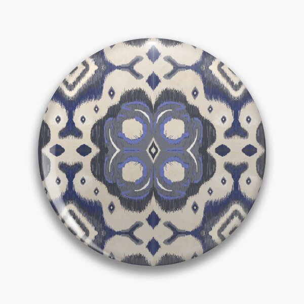 Item preview, Ornate Indigo Tribal Ikat Seamless Pattern for Fabric Textile Print, Wallpaper and Home Decor designed and sold by Jeffrey-Jeffrey.