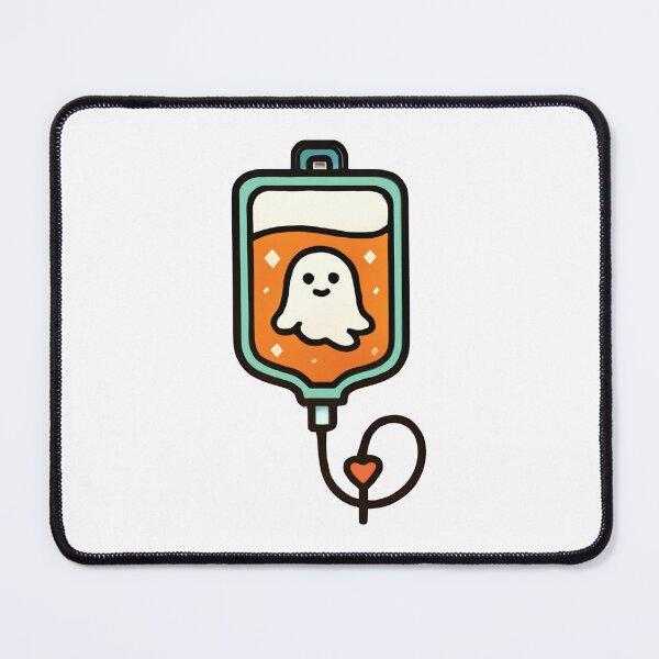 Item preview, Cute Halloween Pumpkin IV Bag Ghost Medical Drip Sticker Art designed and sold by wildsilencee.