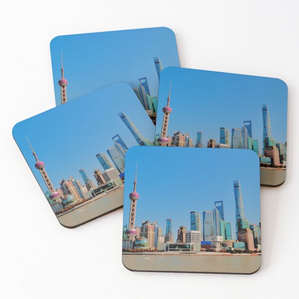 Aperçu de l'œuvre Skyline de Shanghai créée et vendue par ginidabbles.