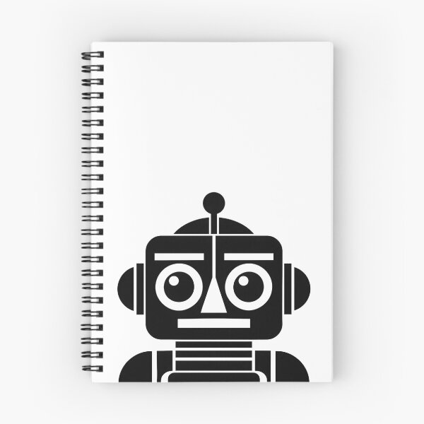 Item preview, Geometric Robot Face – Retro Futuristic Symmetrical Robot Art designed and sold by infinitearte.