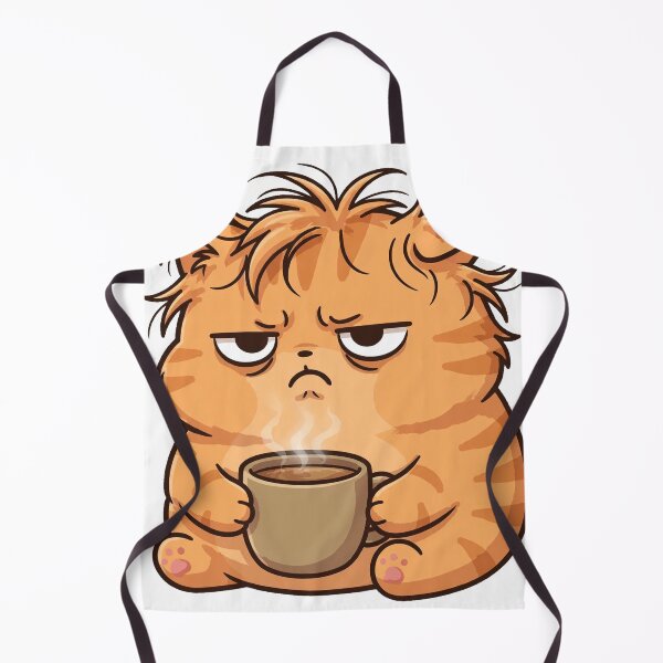 Item preview, Grumpy Monday Cat With Coffee designed and sold by Dlvznbm.