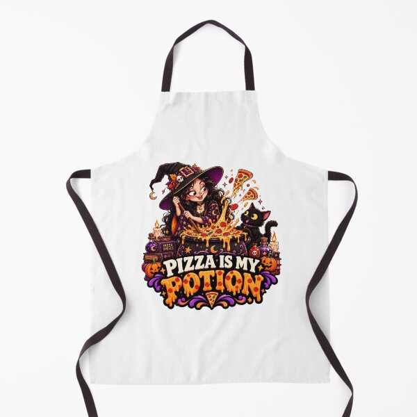 Item preview, Pizza Is My Potion Halloween Witch designed and sold by Pixanova.