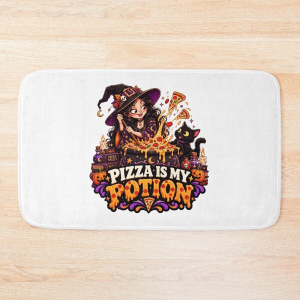 Item preview, Pizza Is My Potion Halloween Witch designed and sold by Pixanova.