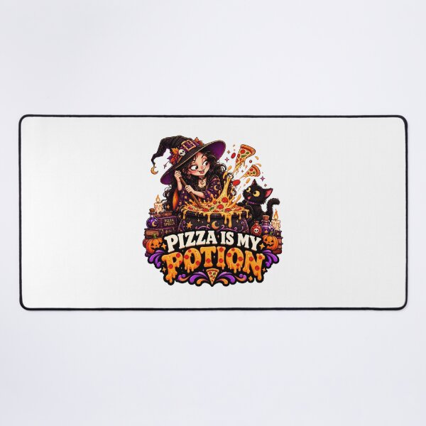 Item preview, Pizza Is My Potion Halloween Witch designed and sold by Pixanova.
