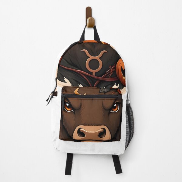 Item preview, Taurus Autumn Bull Portrait Halloween designed and sold by Zodiac Celestial Art.