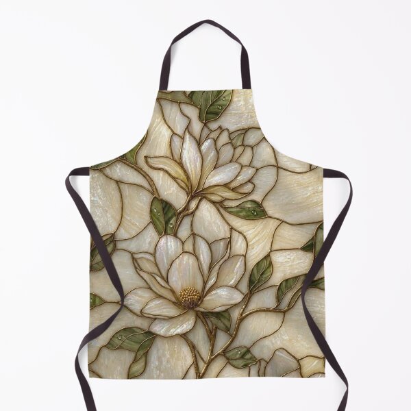 Item preview, Stained Glass Magnolia Floral Pattern designed and sold by AurelleDesign.