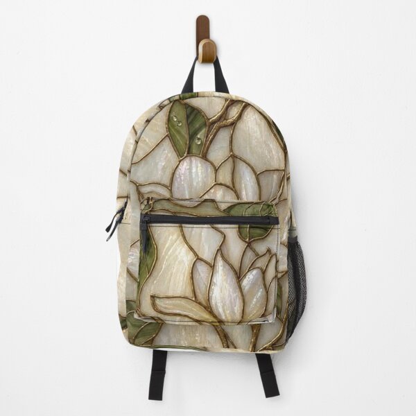 Item preview, Stained Glass Magnolia Floral Pattern designed and sold by AurelleDesign.