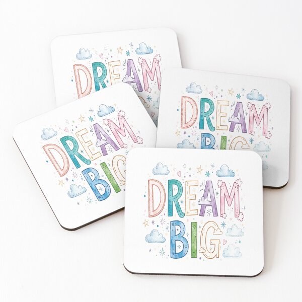 Item preview, Dream Big Inspirational Quote Typography designed and sold by The Oddball Supply Co..