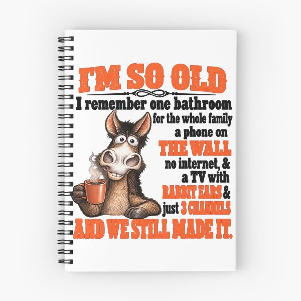 Item preview, I'm So Old The Wall Rabbit Ears 3 Channels And We Still Made It Funny Donkey designed and sold by CozyCubs-Art.