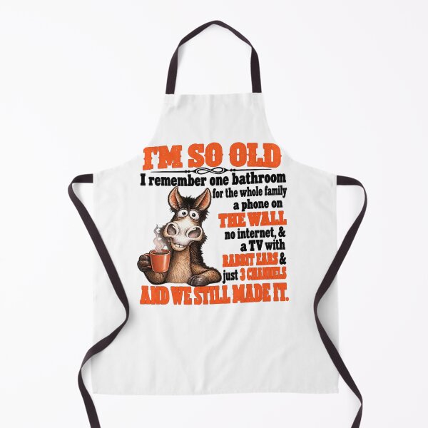 Item preview, I'm So Old The Wall Rabbit Ears 3 Channels And We Still Made It Funny Donkey designed and sold by CozyCubs-Art.