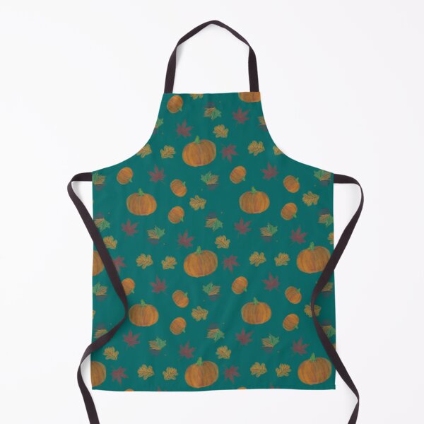 Item preview, Seamless pattern with autumn leaves and pumkin for Halloween decorations designed and sold by fishcard.