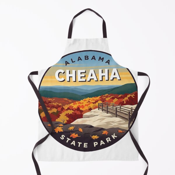 Item preview, Cheaha State Park Alabama Autumn Bald Rock Overlook Badge Sticker designed and sold by DetourDgn.