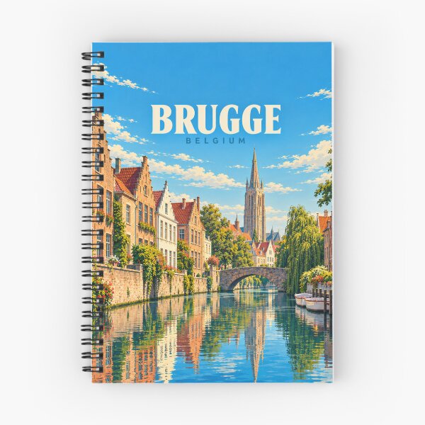 Item preview, Brugge Vintage Belgian Canal City Art designed and sold by MichaeIRellov.