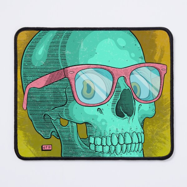 Item preview, Teal Skull in Pink Wayfarer Sunglasses designed and sold by DRP-art.