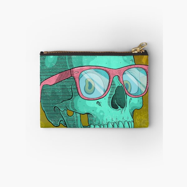 Item preview, Teal Skull in Pink Wayfarer Sunglasses designed and sold by DRP-art.