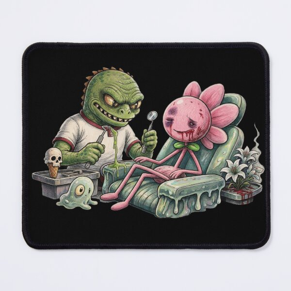 Item preview, Creepy Dentist Monster and Flower Patient Art designed and sold by LujziWorld.