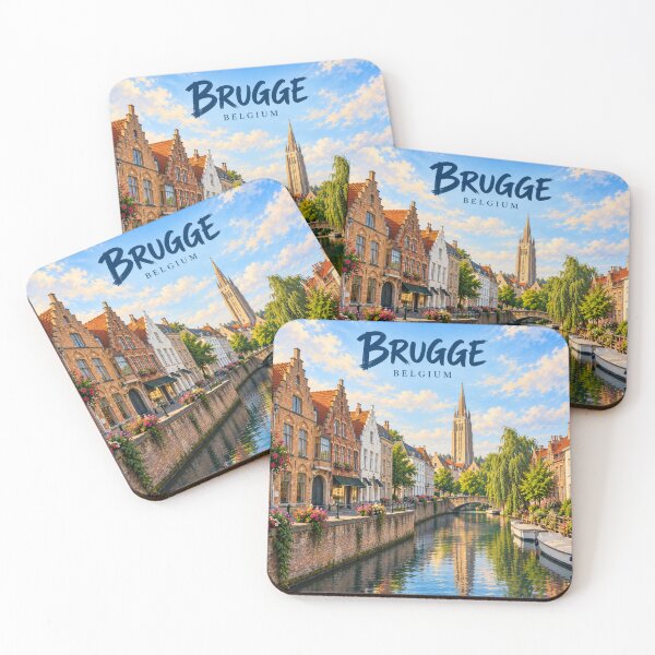 Item preview, Brugge Painterly Flemish City Impression designed and sold by MichaeIRellov.