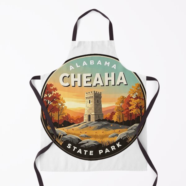Item preview, Cheaha State Park Alabama Autumn Bunker Tower Round Badge Sticker designed and sold by DetourDgn.