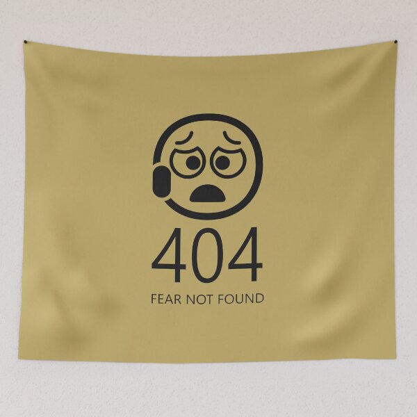 Item preview, Fear Not Found 404 | Ultra Minimalist Geek Christian Faith Design | Black designed and sold by ZechJohnRB.