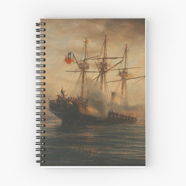 Item preview, Battle of Iquique 1879 Somerscales Naval Art Esmeralda Vs Huascar designed and sold by EdGraphy.