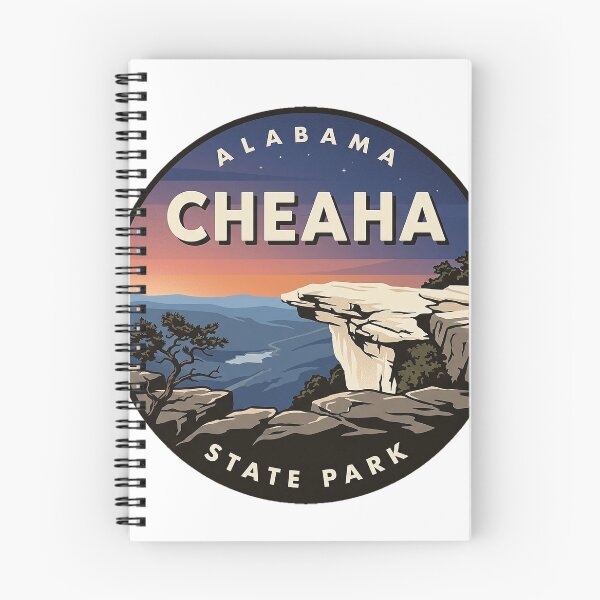 Item preview, Cheaha State Park Alabama Pulpit Rock Dusk Round Badge Sticker designed and sold by DetourDgn.