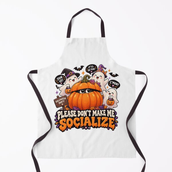 Item preview, Please Don’t Make Me Socialize Halloween Ghost SVG PNG designed and sold by Pixanova.