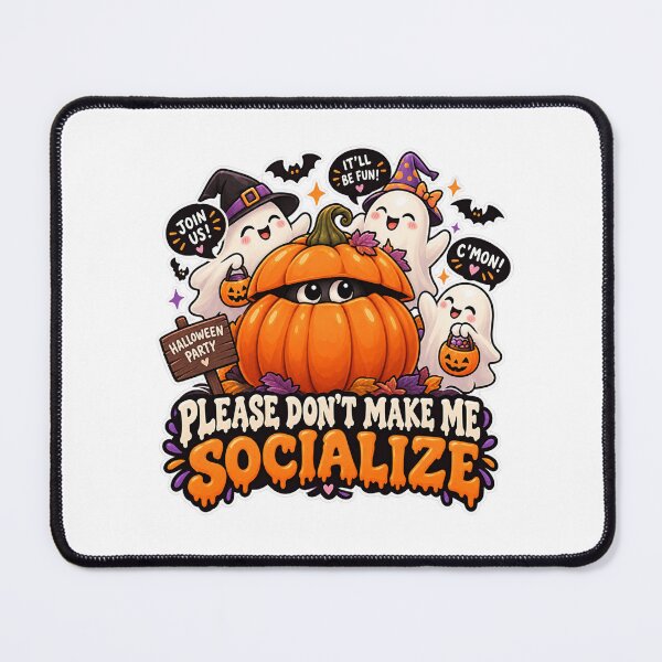 Item preview, Please Don’t Make Me Socialize Halloween Ghost SVG PNG designed and sold by Pixanova.