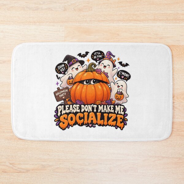 Item preview, Please Don’t Make Me Socialize Halloween Ghost SVG PNG designed and sold by Pixanova.